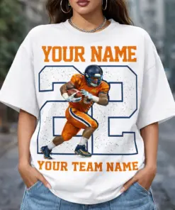 Custom Sport Photo Shirt, Personalized Baseball Football Volleyball Name & Number Tee, Youth Player Picture Shirt, Kids Sport Lover Gift, School Athlete Tee