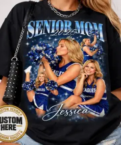 Custom Senior Mom 2026 Shirt, Cheerleader Mom Senior Night Hoodie, Personalized Senior Dad Mom Sweatshirt, Class of 2026 Sports Family Gift