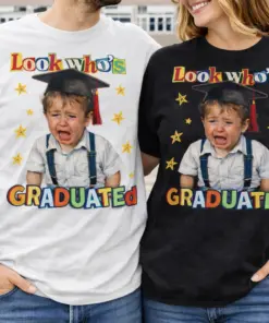 Personalized Graduation Shirt, Graduation Outfit For Mom Dad, Photo Graduation Gift, Graduation Day, Look's Who Graduated Funny Photo Shirt