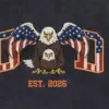 5f0e67eb-ee42-4ed7-a201-533d7c7a9757 Personalized Patriotic Dad Sweatshirt – Custom Eagle & US Flag Shirt