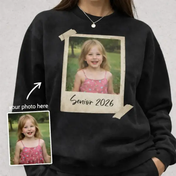 60476359-c18f-4a49-abda-c55a90cec6ae Custom Photo Senior 2026 Shirt – Personalized Back to School Tee