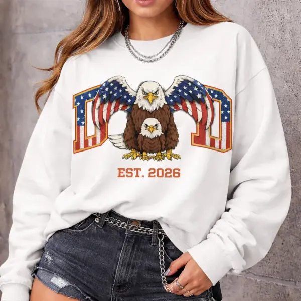 820f3745-05bd-4be4-986a-040a0284d9bf Personalized Patriotic Dad Sweatshirt – Custom Eagle & US Flag Shirt