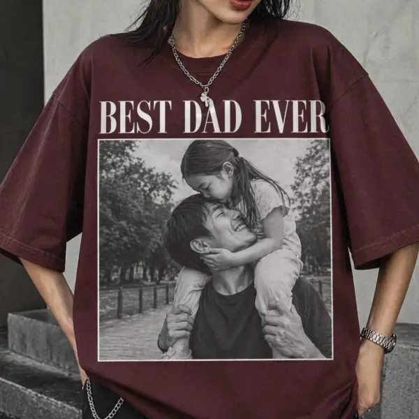 c0ec9d5e-cd93-47f3-880e-1e388e928be6 Personalized Dad Photo Shirt – Custom Father's Day Tee