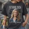 d0deb820-107e-44b4-be05-ed23db164b4e Custom Photo Senior 2026 Graduation Shirt for High School Seniors