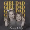 mockup (1) Custom Girl Dad & Mom Photo Shirt – Vintage Retro Family Tee
