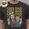 mockup (3) Custom Girl Dad & Mom Photo Shirt – Vintage Retro Family Tee