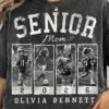 mockup (3) Comfort Colors Senior 2026 Football Shirt – Custom Name & Number Tee