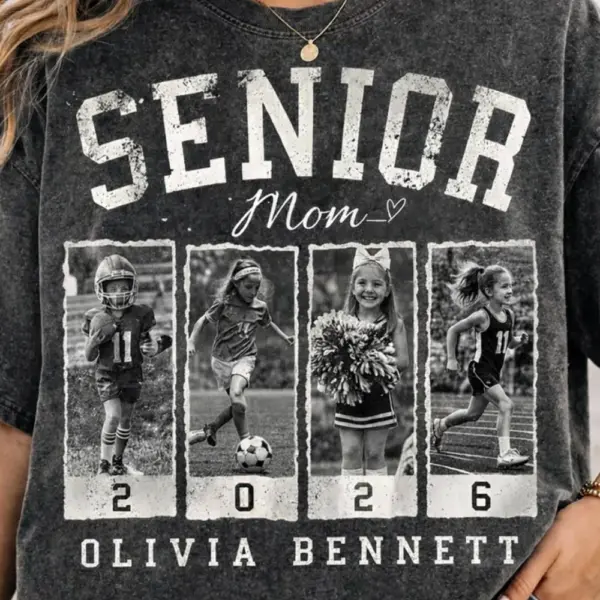 mockup (3) Comfort Colors Senior 2026 Football Shirt – Custom Name & Number Tee