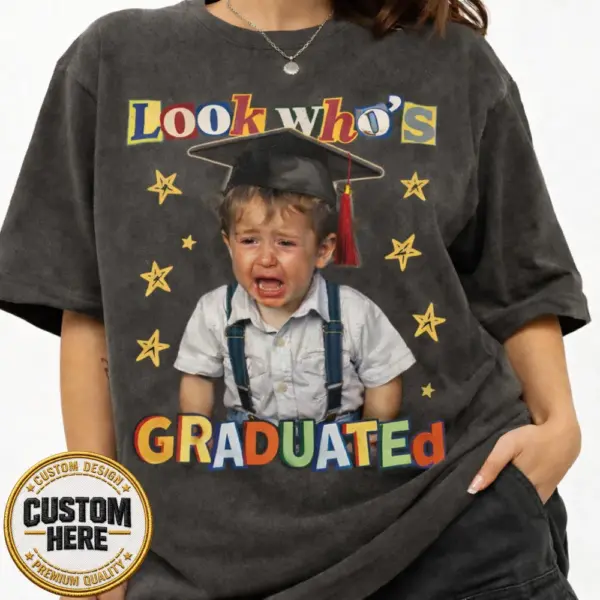 mockup (4) Graduation Photo Shirt – Personalized Mom & Dad Graduation Tee