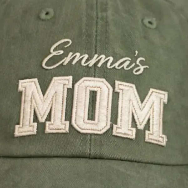 Personalized Mom & Dad Hat Set – Custom Embroidered Parents Caps